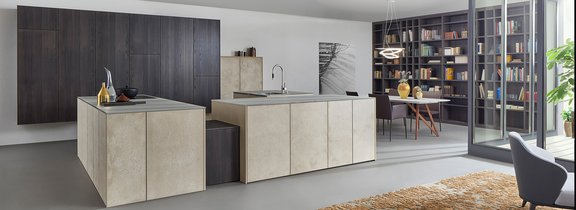 SCHWEIER Küchen-Design-Ideen in Fremdingen | Header Küchenhersteller LEICHT Modell TOPOS STONE
